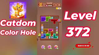Catdom Color Hole Level 372 Walkthrough [NEW UPDATE] 🐱🟣 | Relaxing Color Puzzle Game | Go Answer