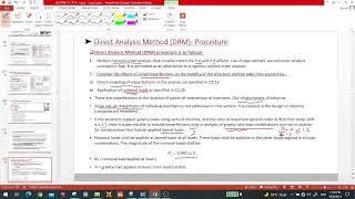 5-Direct analysis method SAP2000 ( IN ARABIC )