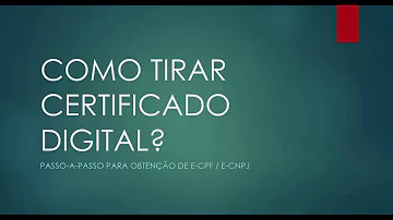 Quanto custa um certificado digital E-CPF?
