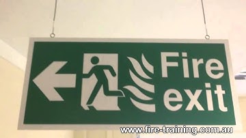 FIRE SAFETY TRAINING -- EVACUATION