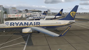 Ireland to UK Hops | Dublin - Glasgow & Newcastle vRYR B738 Vatsim