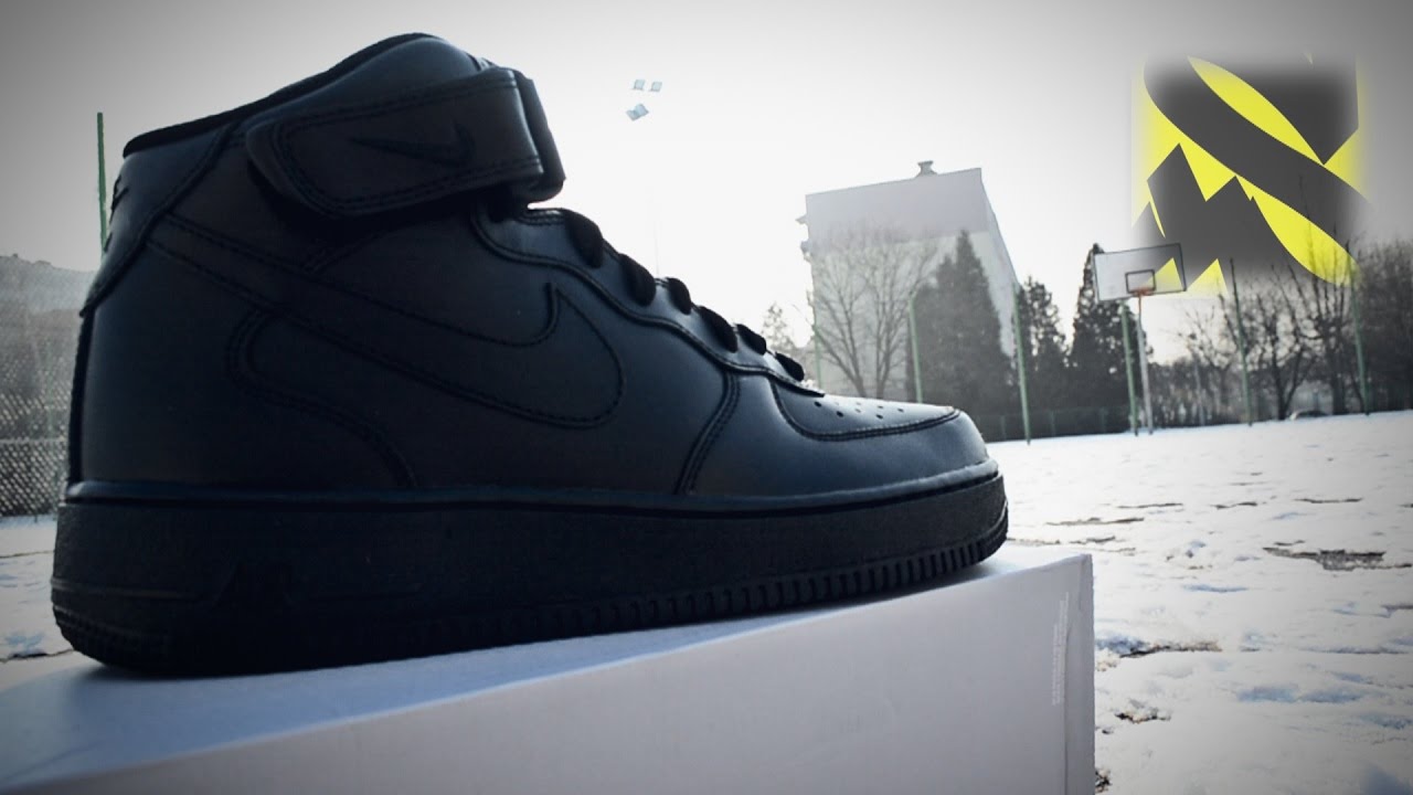 Презентация Nike Air Force 1 Mid Black (315123-001) | Styles