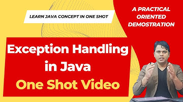 Exception Handling in Java Explained in One Shot Video | try .. catch .. finally | throw & throws