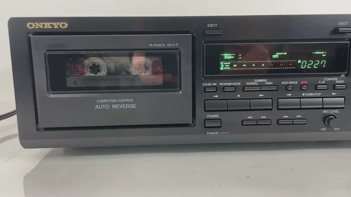 ONKYO TA-RW144 Dual Stereo Cassette Tape Deck Auto Reverse - For Parts