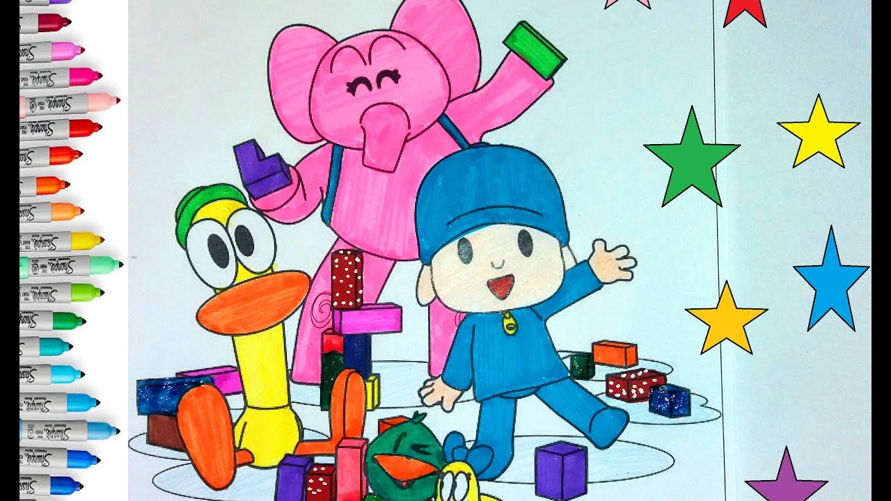 POCOYO and Friends Coloring Pages For Children | Coloring Book ... POCOYO and Friends Coloring Pages For Children | Coloring Book ...