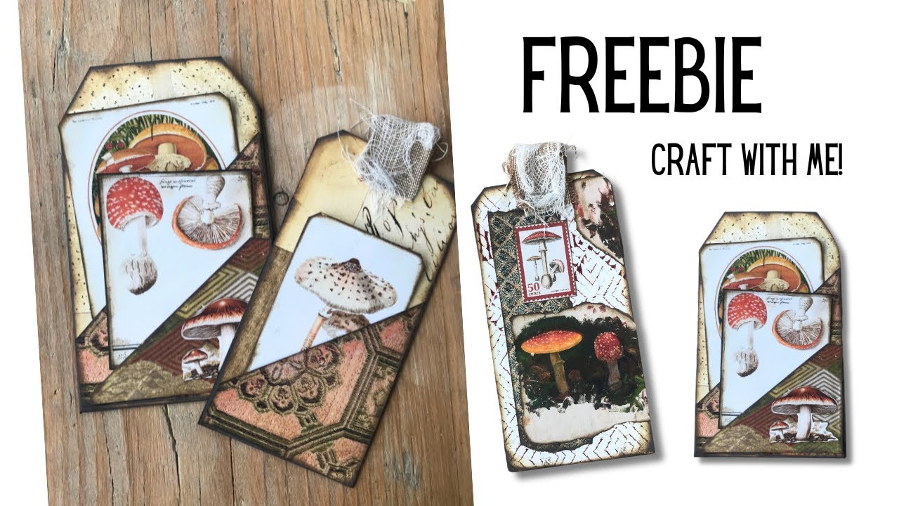 Freebie Craft with Me - Tag Pocket with Journal Card & Ephemera - YouTube