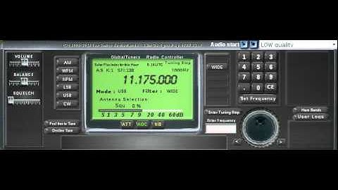 UNID station (approval?) with test count on 11175 kHz (U.S. military) via globaltuners.com