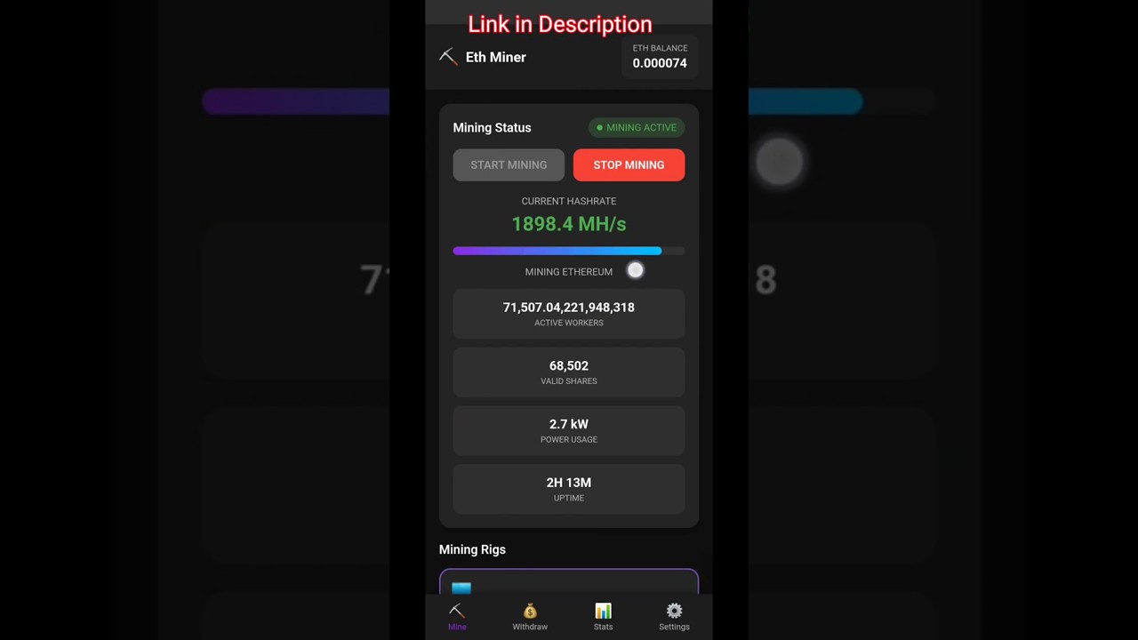 Best Eth Mining App in 2025 | Fastesr earning app | #crypto #viral #ethereum #telegrambot #shorts