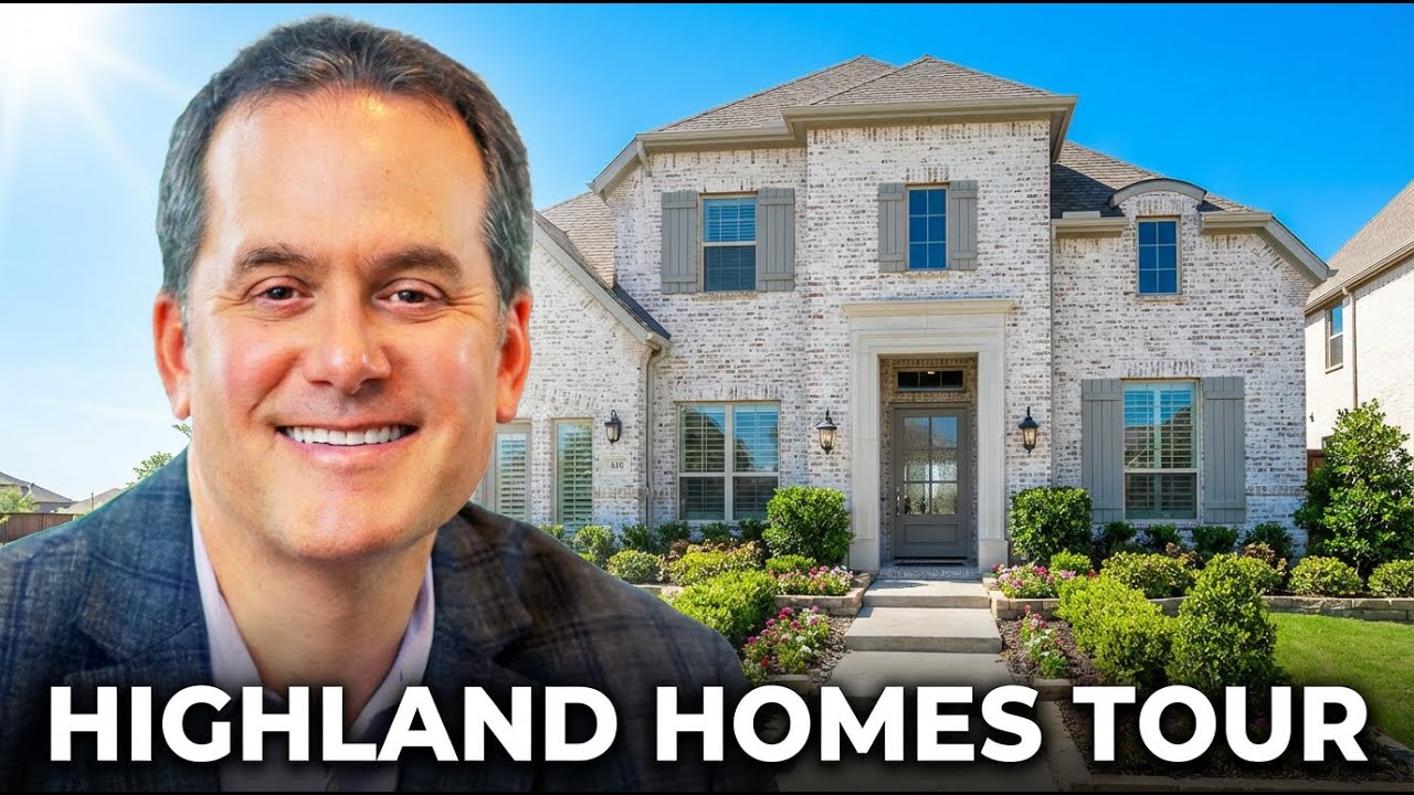 4001 Linear Dr in Mosaic in Celina Texas | Highland Homes Tour | New Construction Homes Dallas