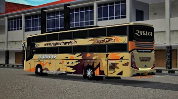 Raghav bus livery | MAYYLO Y | bussid | bus simulator indonesia | surat all travels livery