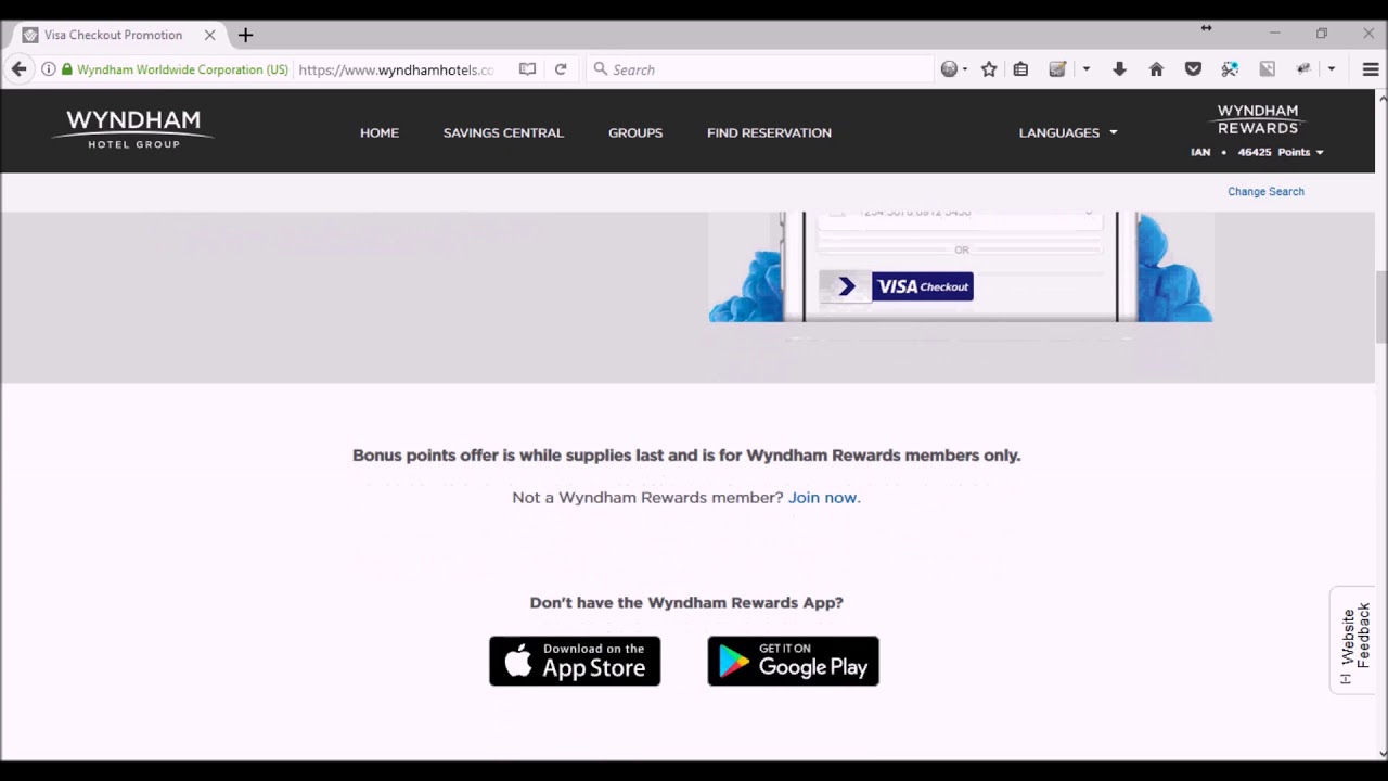 wyndham rewards visa checkout promotion youtube