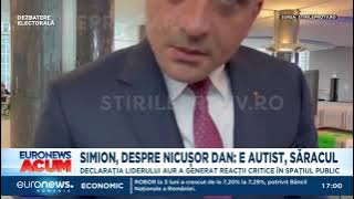George Simion, despre Nicușor Dan: „E autist, săracul!”
