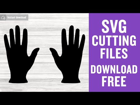 Rubber Gloves Svg Free Cutting Files for Silhouette Cameo Free Download