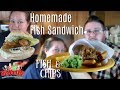Homemade Fish Sandwich + Fish and Chips || What's Cookin' Wednesday