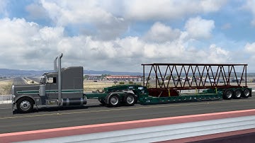 ATS Introducing "Cool Green" my new Rollin 389, Pizzster Modding Rogers Lowboy first load