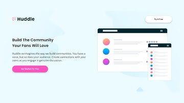 Build a Responsive Website in HTML and CSS | Frontend Mentor Challenge - Huddle Landing Page 🙌