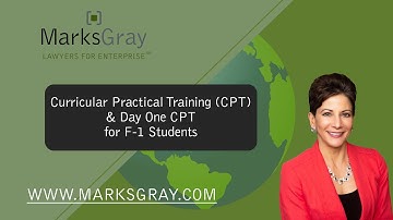 Curricular Practical Training (CPT)  & Day One CPT for F 1 Students.