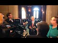 Missouri Gov. Mike Parson speaks to reporters