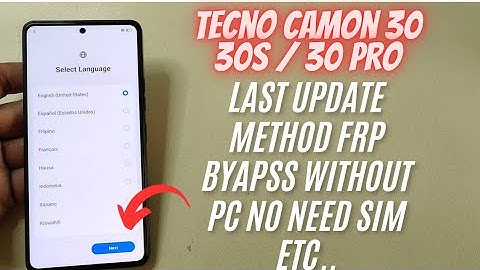 Tecno Camon 30 / 30S / 30 Pro FRP Bypass Android 14/15 | No PC | 100% Working Method