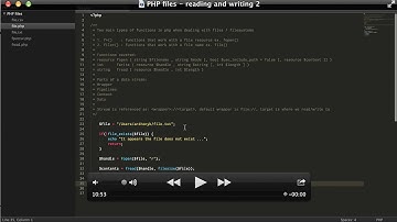 PHP files -  Reading and Writing to files 2 (file resources)