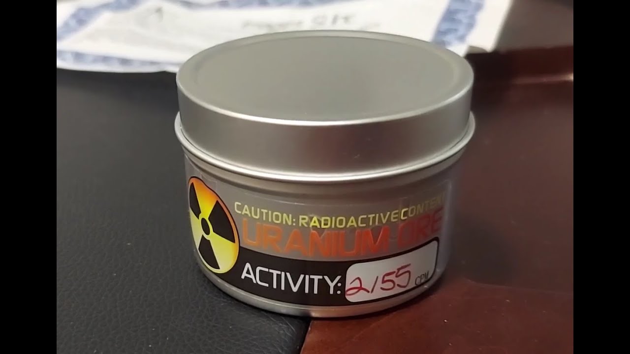 Uranium ore Geiger counter radioactivity test YouTube