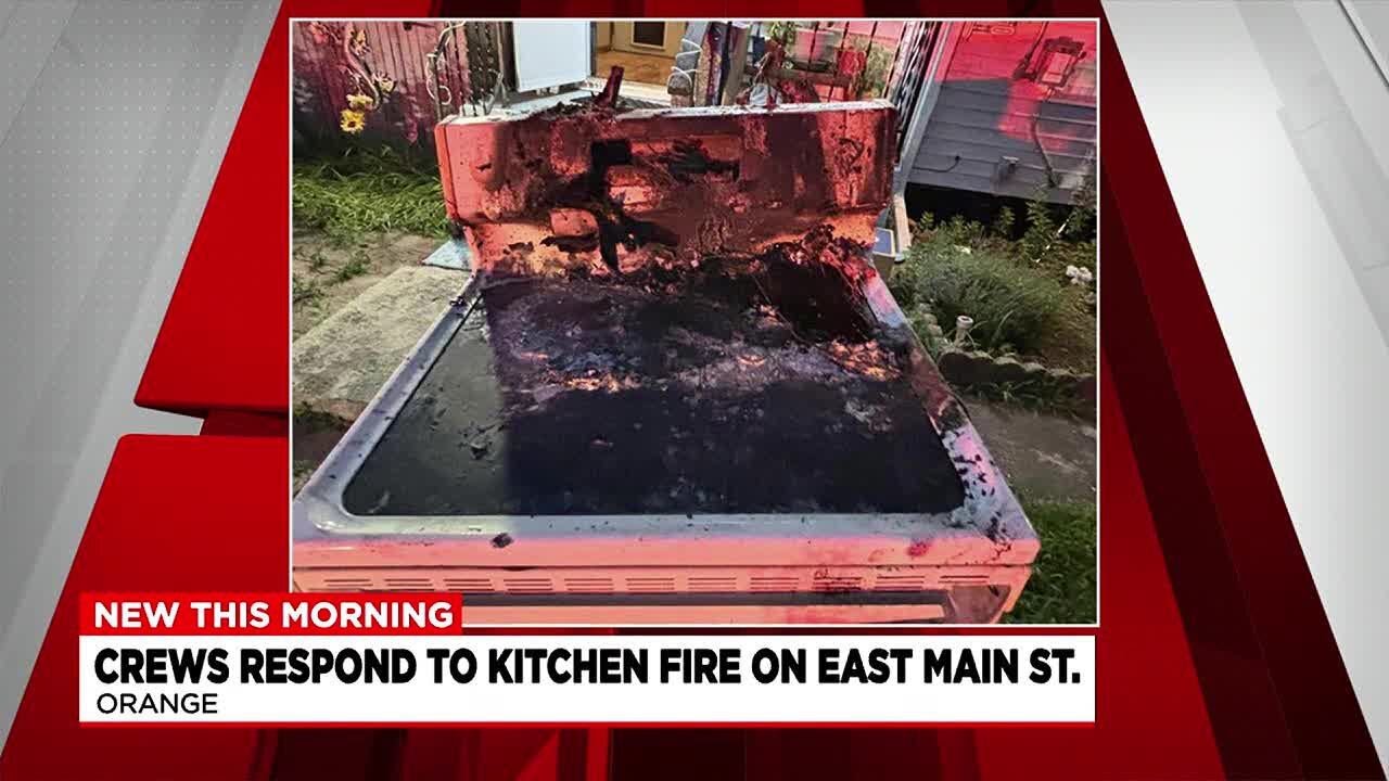 Orange crews respond to kitchen fire on East Main Street - YouTube