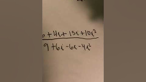 Dividing complex numbers by multiplying by the conjugate!