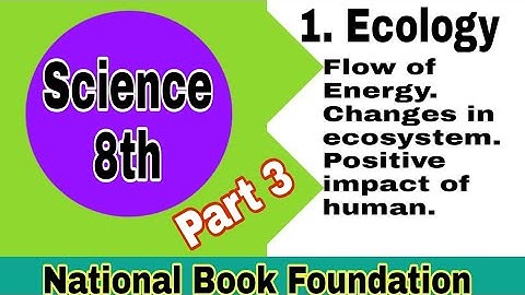 Class 8 Science Chapter 1 | Ecology | flow of energy|change and effect of ecosystem| ilmi darasgah