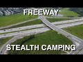 Freeway Interchange Stealth Camping