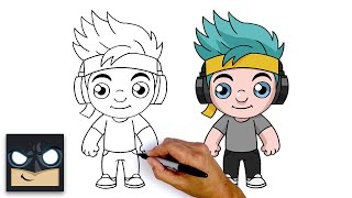 how to draw ninja tyler blevins