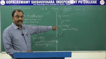 COMPUTER SCIENCE | II PUC | CH 07 | CLASSES & OBJECTS - DECLERATION OF OBJECT | S02