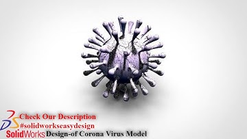 Solidworks Tutorial # 85 How to Make Corona Virus Model in Solidworks Modeling