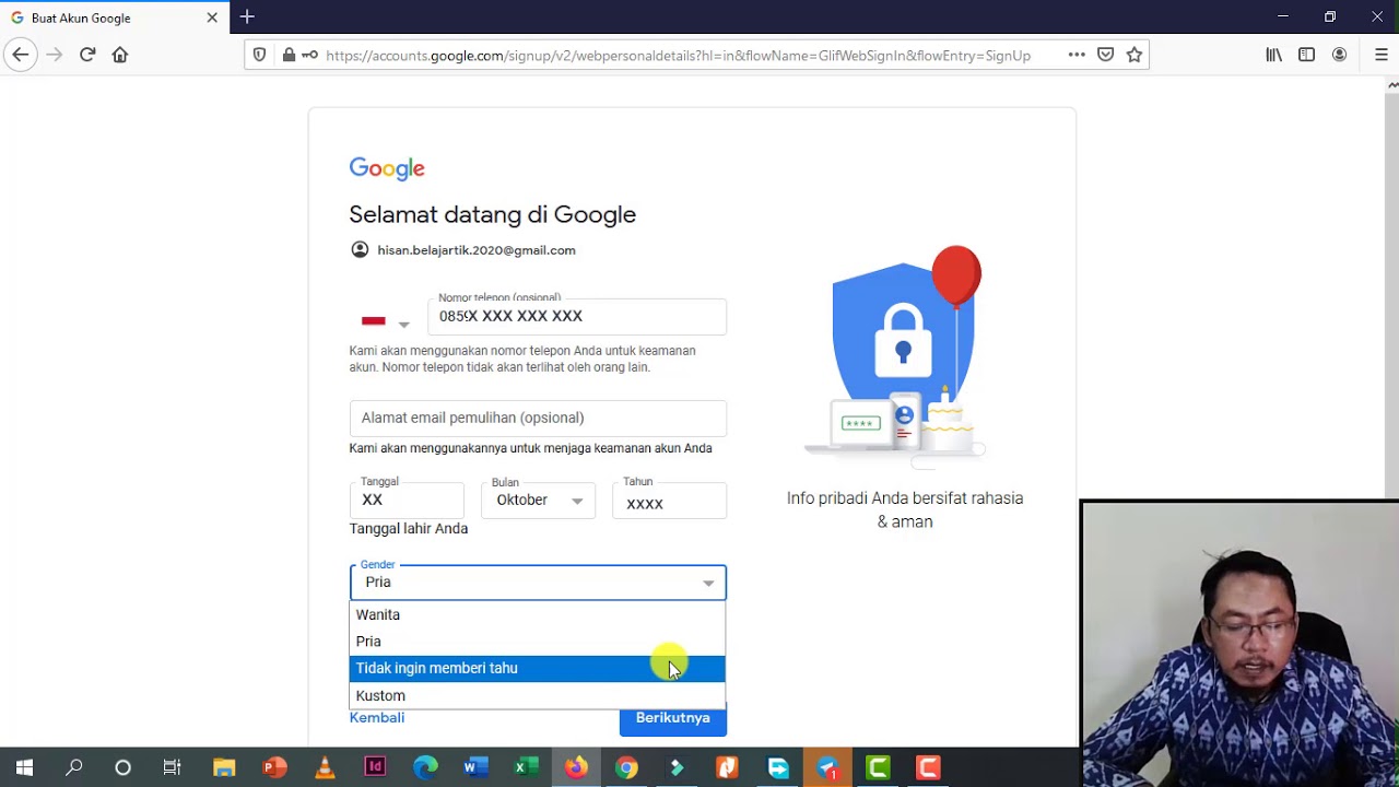 Cara membuat akun google - YouTube