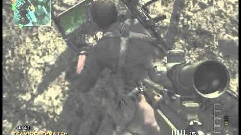 Call Of Duty Modern Warfare 3 No scope jump shot wallbang hitmarker. + fail 360 ;D