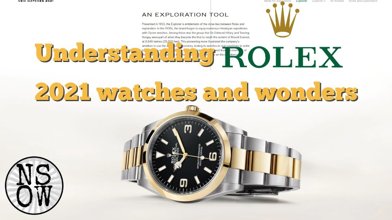 Understanding Rolex at 2021 Watches and Wonders - YouTube