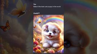 ChatGpt Created Cute Puppy😍 #shorts #ai #cutepuppies #chatgpt