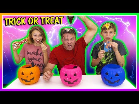 3 WAY TRICK OR TREAT SWITCH UP CHALLENGE | We Are The Davises