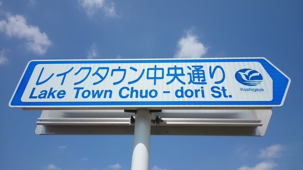 埼玉県越谷市　レイクタウン中央通り　車載