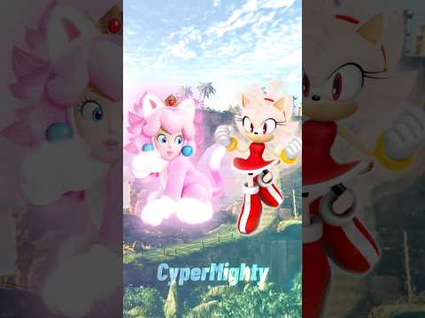 Peach Vs Amy | #sonicthehedgehog #supermariobros #viral #shorts