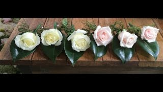 Elisma Rose. How to make a buttonhole/boutonniere.