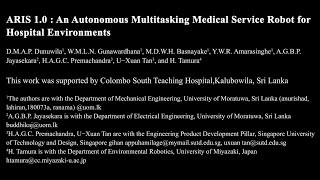 ARIS 1.0: An Autonomous Multitasking Medical Service Robot for Hospital Environments - ICRA 2024
