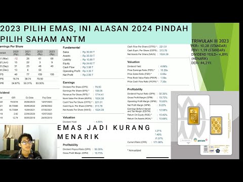 PILIH EMAS VS SAHAM ANTM | MANA YANG MENGUNTUNGKAN DI 2024? BAHAS LENGKAP DISINI