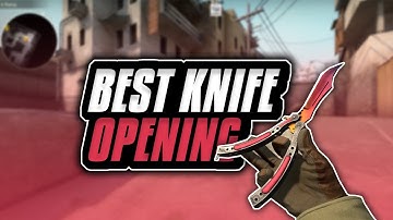 CSGO TOP 10 KNIFE UNBOXING / OPENING REACTIONS
