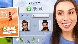 creating our kids with the new Sims 4 Kit