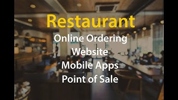 Restaurant Online Ordering Website, Mobile Apps and Point of Sale with Inventory Management