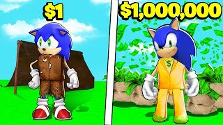 POOR Sonic VS RICH SONIC Tycoon in Roblox