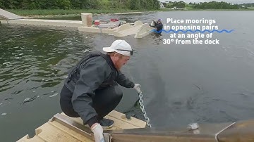 Nor Col EZ Dock:  EZ Dock Deadweight Bracket Installation