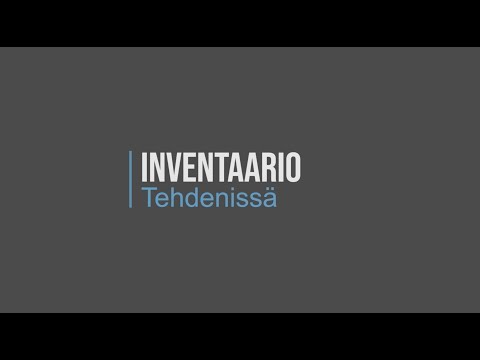 Inventaario Tehdenissä uudella inventointiohjelmalla