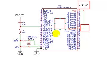 MCS51 #11 การต่อ MCU ให้สามารถใช้งานได้ และ ข้อมูลพื้นฐานของ เบอร์ AT89S52 WIRE AT LEAST FOR WORK