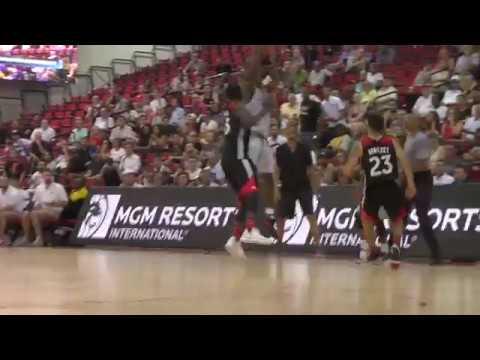 lonzo ball injury Pelicans vs Raptors Summer League Highlights 7-7-17